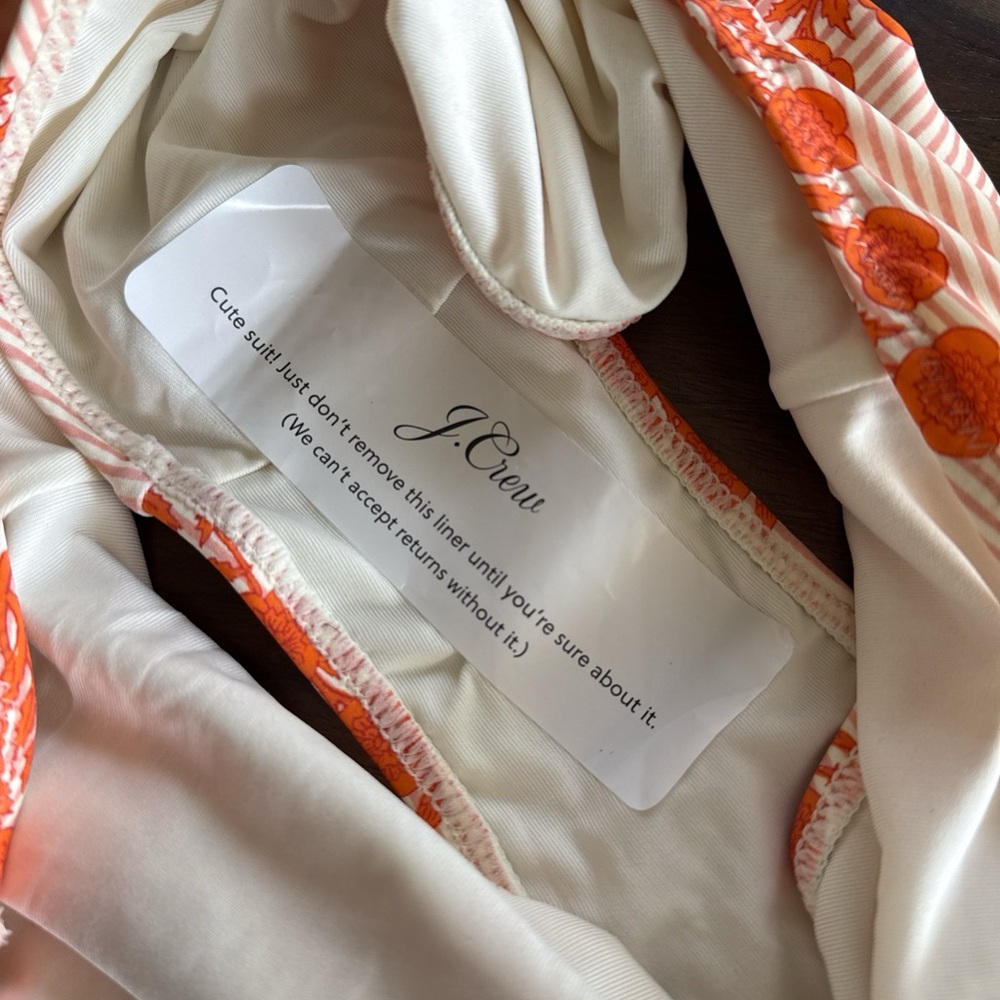 NWT J.Crew scoopneck one-piece Indian Block Print - Picture 8 of 8